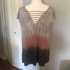 American Eagle Soft & Sexy Ombré Striped Aeo T